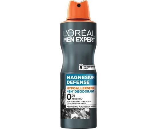 L'oreal L’Oreal Paris LOREAL_Men Expert Magnesium Defense hipoalergiczny dezodorant w sprayu 150ml