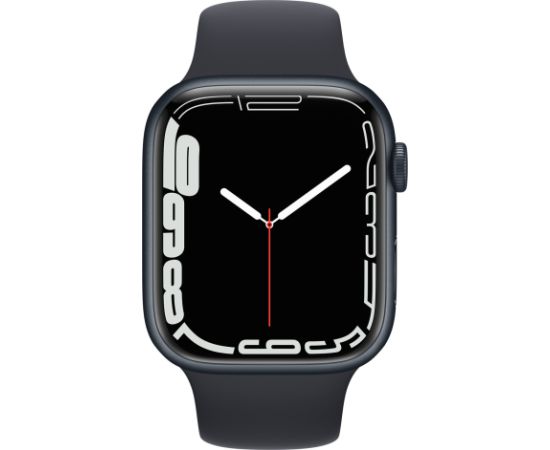 Apple Watch Series 7 45mm Aluminium GPS+Cellular - Midnight (Atjaunināts, stāvoklis kā jauns)