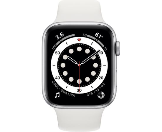 Apple Watch Series 6 44mm Stainless steel GPS+Cellular - Silver (Atjaunināts, stāvoklis kā jauns)