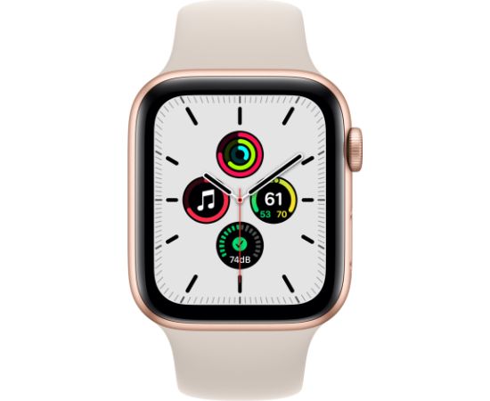 Apple Watch Series SE 44mm Aluminium GPS - Gold (Atjaunināts, stāvoklis Ļoti labi)