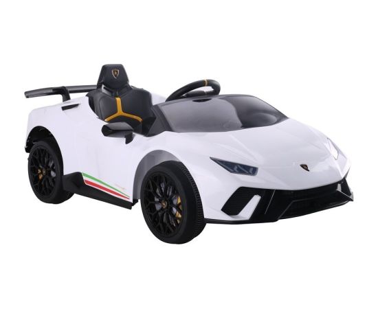 Elektromobilis "Lamborghini Huracan", balts