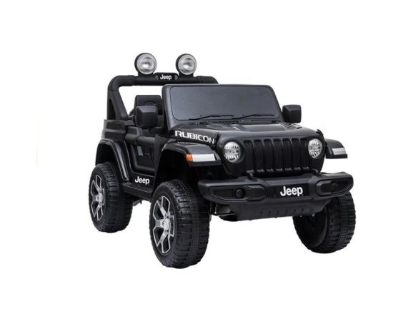 Jeep Wrangler Rubicon vienvietīgs elektromobilis, melns