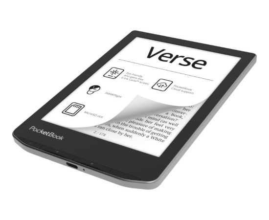 E-Reader POCKETBOOK Verse 6" 1024x758 1xUSB-C Micro SD Wireless LAN Grey PB629-M-WW