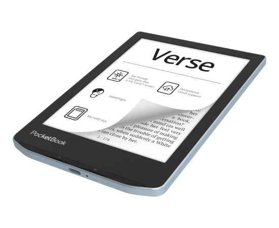 E-Reader POCKETBOOK Verse 6" 1024x758 1xUSB-C Micro SD Wireless LAN Blue PB629-2-WW