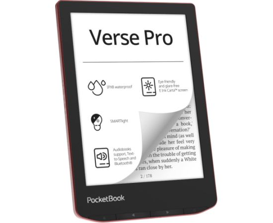 PocketBook e-reader Verse Pro 6" 16GB, passion red