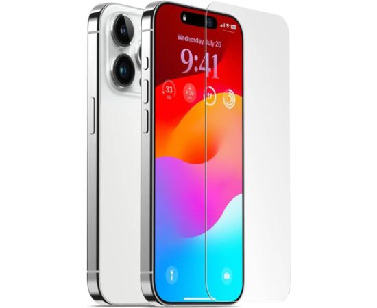 (Ir veikalā) Fusion Tempered Glass aizsargstikls Apple iPhone 15 Pro