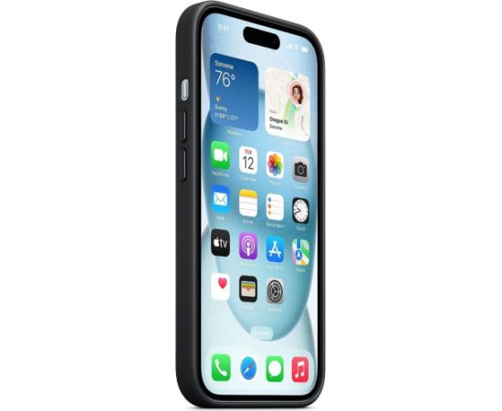 Apple iPhone 15 FineWoven Case MagSafe, black