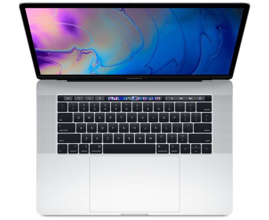 Apple MacBook Pro 2018 Retina 15" 4xUSB-C - Core i7 2.2GHz / 16GB / 256GB SSD - Silver (Atjaunināts, stāvoklis kā jauns)