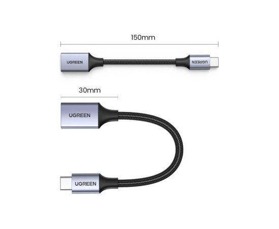 Adapter USB-C 3.0 to OTG UGREEN US378 (gray)