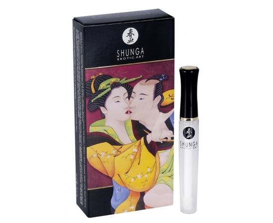 Shunga Oral Pleasure lūpu spīdums orālajam seksam (10 ml) [ Zemeņu vīns ]