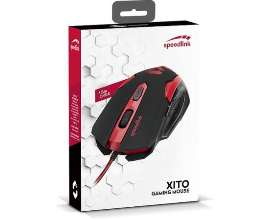 Speedlink mouse Xito Gaming, red/black (SL-680009-BKRD)