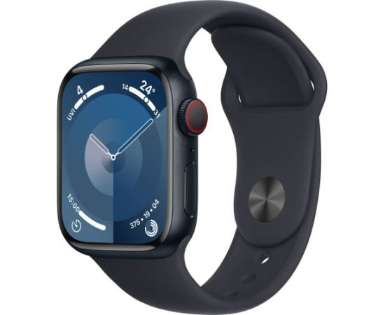 Apple Watch 9 GPS + Cellular 41mm Sport Band S/M, Midnight