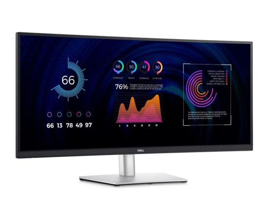 LCD Monitor DELL 210-BGTY 34" Business/Curved/21 : 9 Panel IPS 3440x1440 21:9 60Hz Matte 5 ms Swivel Height adjustable Tilt 210-BGTY