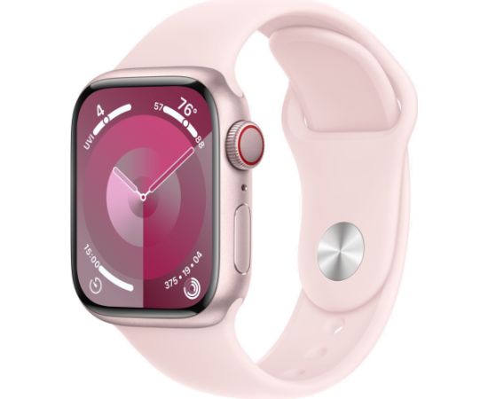 Apple Watch 9 GPS + Cellular 41 мм Sport Band S/M, pink (MRHY3ET/A)