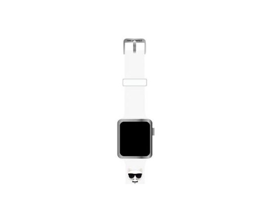 Karl Lagerfeld Choupette Head Watch Strap for Apple Watch 38|40mm White