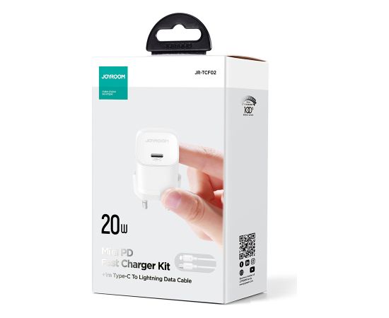 Mini charger USB C 20W PD Joyroom JR-TCF02 - White