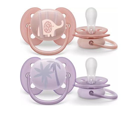 Philips Avent māneklītis Ultra soft DECO, 0-6M (2 gab), meitenēm - SCF091/09