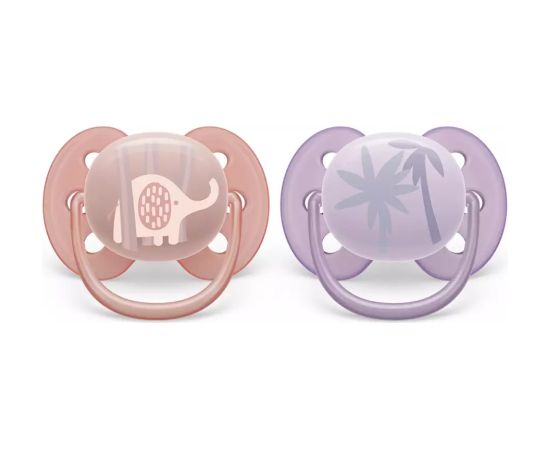 Philips Avent māneklītis Ultra soft DECO, 0-6M (2 gab), meitenēm - SCF091/09