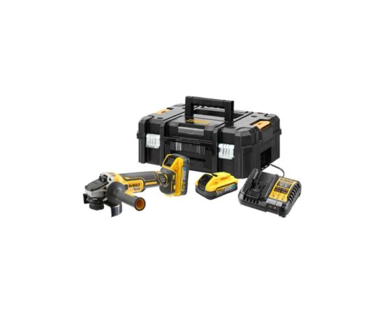 Leņķa slīpmašīna DeWalt DCG409H2T-QW; 18 V; 2x5,0 Ah akum.