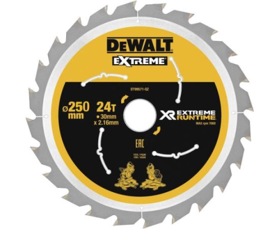 Griešanas disks DeWalt DT99571-QZ; 250 mm; Z24