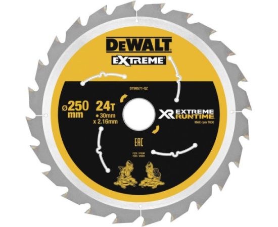 Griešanas disks DeWalt DT99571-QZ; 250 mm; Z24