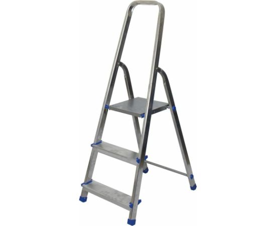 Mājsaimniecības kāpnes alumīnija 150kg 3 pakāpieni DRABEST Kāpnes un sastatnes