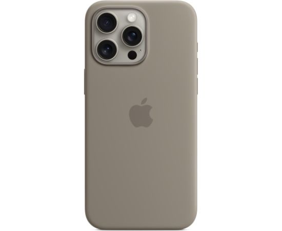 Apple iPhone 15 Pro Max Silicone Case with MagSafe Clay