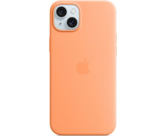 Apple iPhone 15 Plus Silicone Case with MagSafe Orange Sorbet