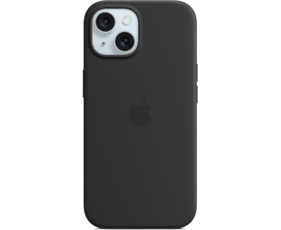 Apple iPhone 15 Silicone Case with MagSafe Black