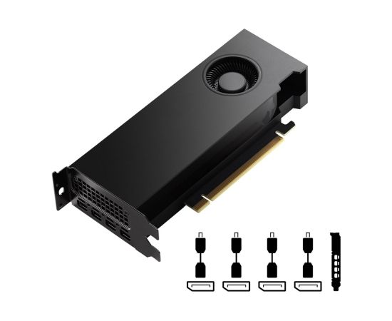 Pny Technologies PNY VCNRTXA4000ADALP-SB NVIDIA RTX A4000 ADA 20GB GDDR6 4X DISPLAYPORT PCI EXPRESS 4.0 LP - ATX BRACKET SMALL BOX