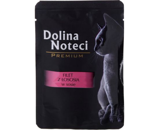 Dolina Noteci Premium salmon fillet with sauce - wet cat food - 85 g