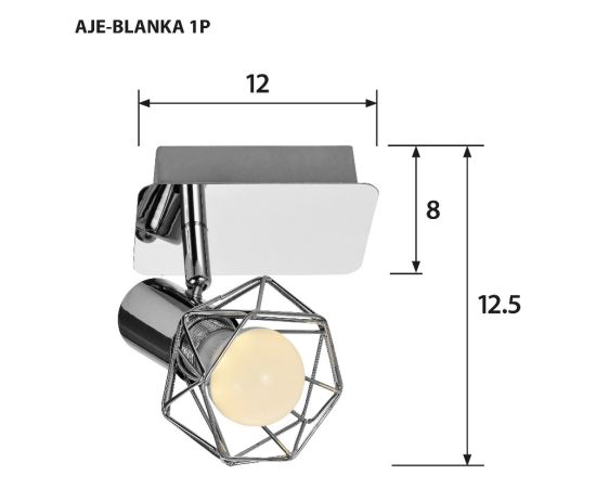 Activejet AJE-BLANKA 1P spot lamp