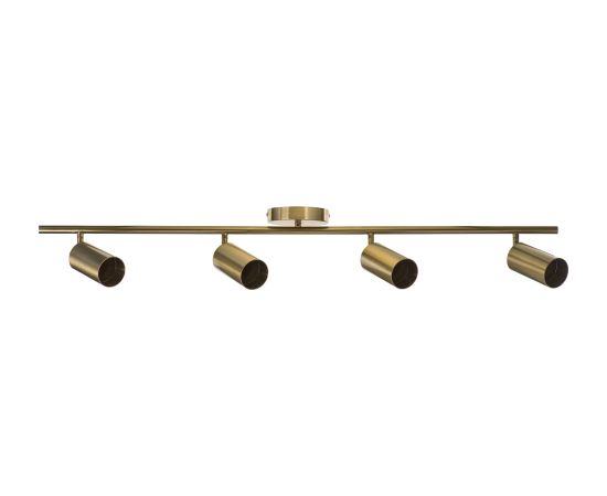 Activejet quadruple gold ceiling wall lamp SPECTRA strip spotlight GU10 for living room