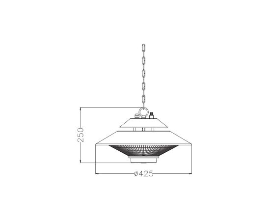 Activejet steel patio heater APH-IH1500