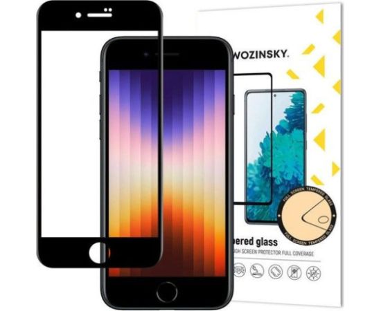 Wozinsky iPhone SE 2022 / SE 2020 / iPhone 8 / iPhone 7 Tempered Glass Apple Black