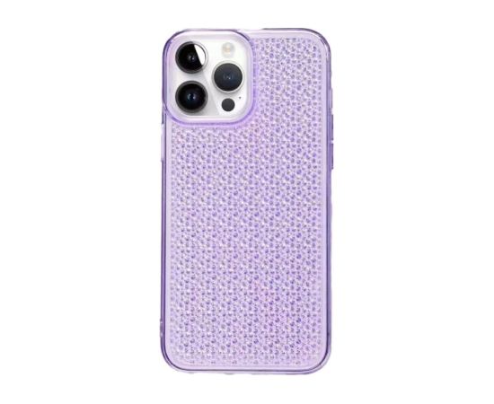iLike iPhone 14 Pro Silicone case Shine Transparent Apple Violet Neoriģinālie Maciņi
