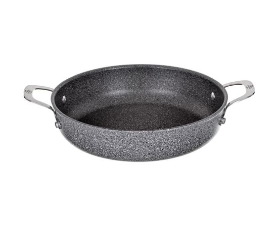 Induction deep frying pan with 2 handles BALLARINI Salina Granitium 24 cm 75002-811-0