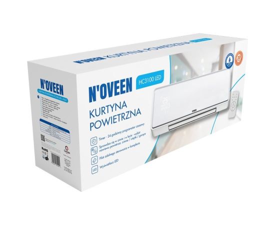 Noveen HC3100 heating curtain LED remote control Konvektori