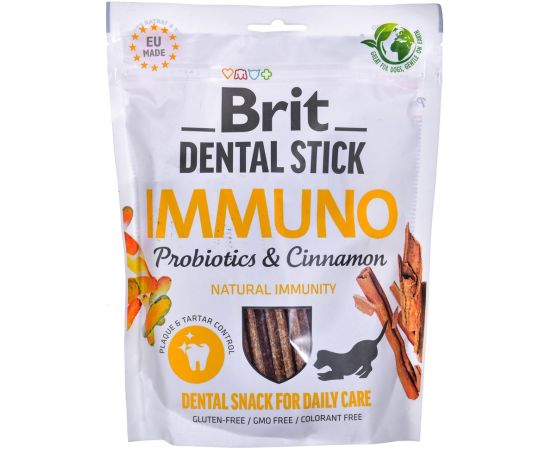 BRIT Dental Stick Immuno Probiotics & Cinnamon - dog treat - 251 g