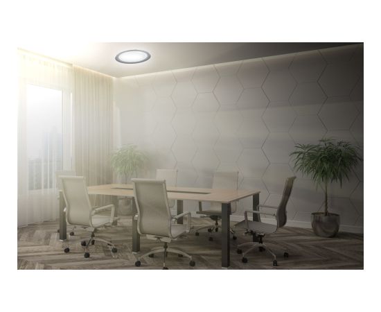 Modern LED dimmable ceiling plafond Activejet FOCUS Grey wireless control by remote