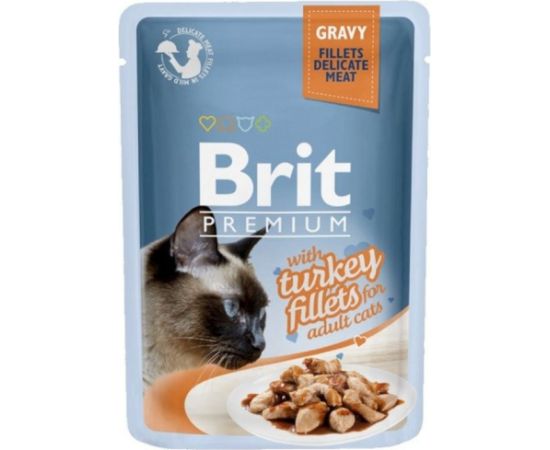 BRIT Premium with Turkey Fillets - wet cat food - 85g