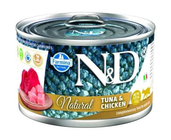 FARMINA N&D Cat Natural Tuna&Chicken- wet cat food - 140 g