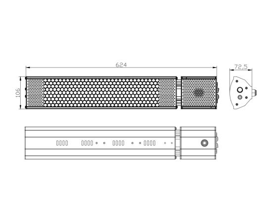 Activejet steel patio heater APH-IW2000