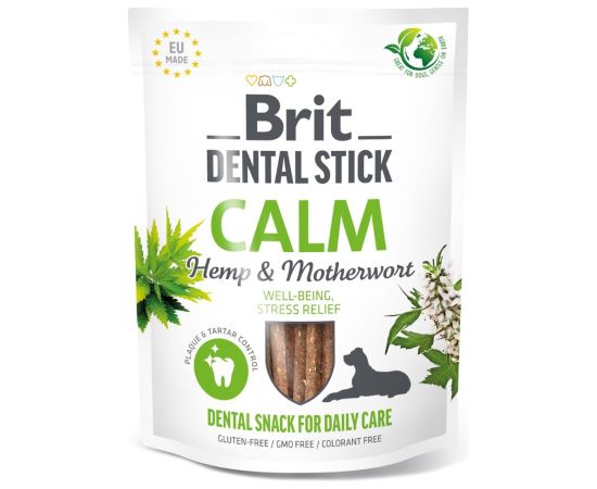 BRIT Dental Stick Calm Hemp & Materwort - dog treat - 251 g