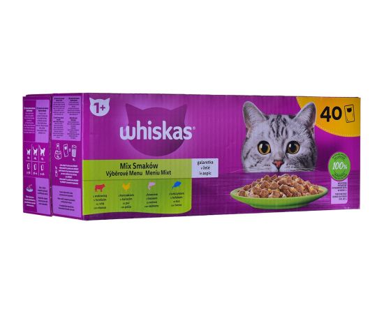 WHISKAS Mix Favourites in jelly - wet cat food - 40x85 g