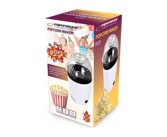 Esperanza EKP006 popcorn popper Black, White 0.27 L 2 min 1200 W