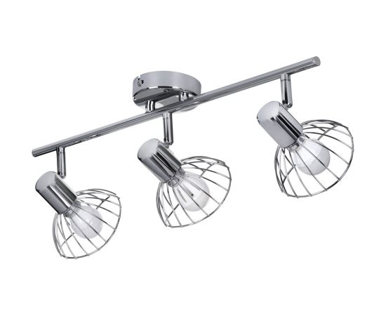 Activejet GIZEL triple ceiling wall light strip chrome E14 wall lamp for living room