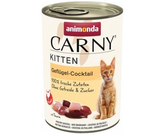 ANIMONDA Cat Carny Kitten Cocktail with poultry - wet cat food- 400g