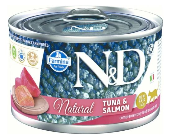 FARMINA N&D Cat Natural Tuna&Salmon - wet cat food - 140 g