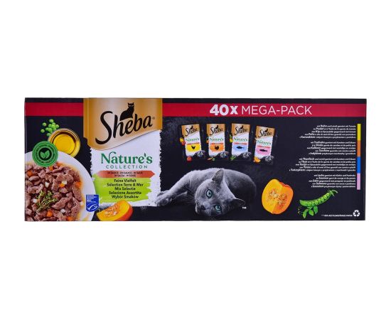 SHEBA Nature's Collection Mix - wet cat food - 40x85g